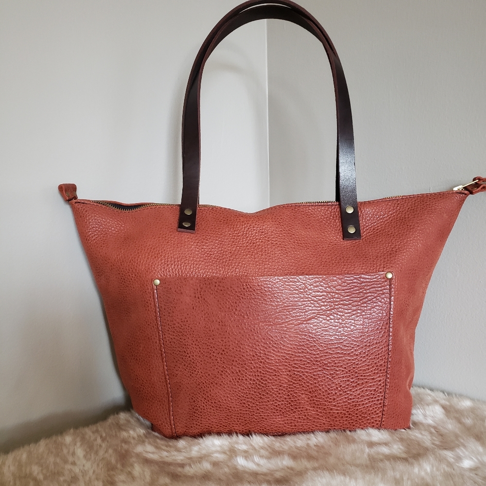 New Portland Leather Goods Unicorn Large Zipper Tote